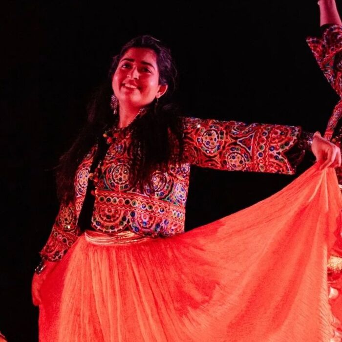 Shreya Vaidya dancing.